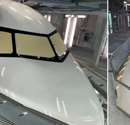 Lackierung bei Airbus: Links ein Airbus A321 Neo von Lufthansa, rechts ein Jet für Jetsmart aus Chile.