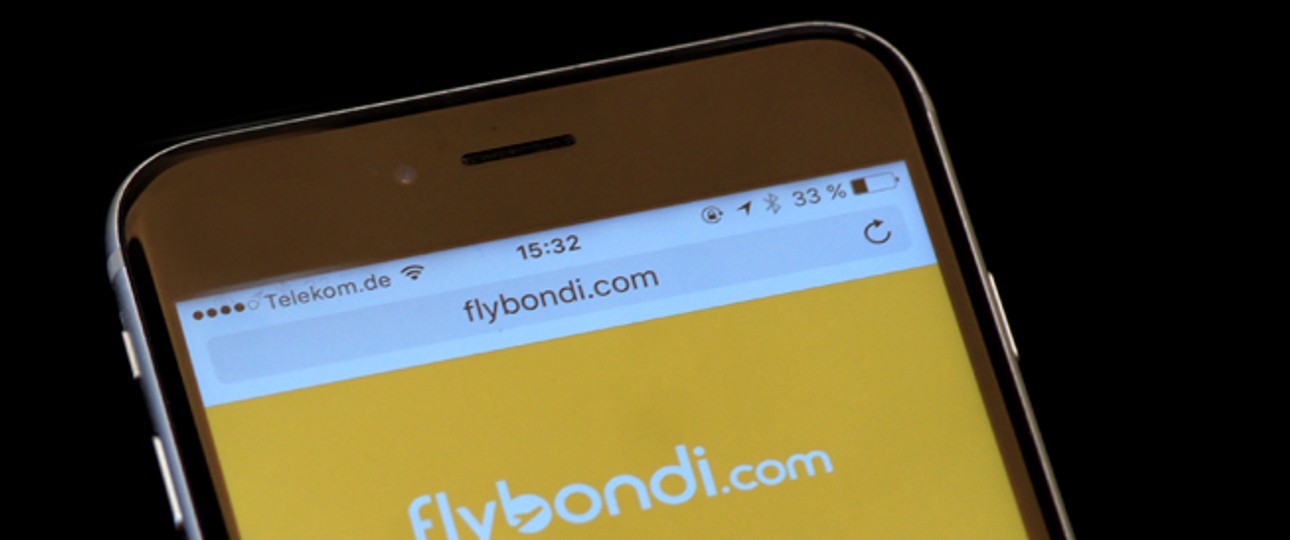 Webseite von Flybondi: 2017 will die Airline abheben.