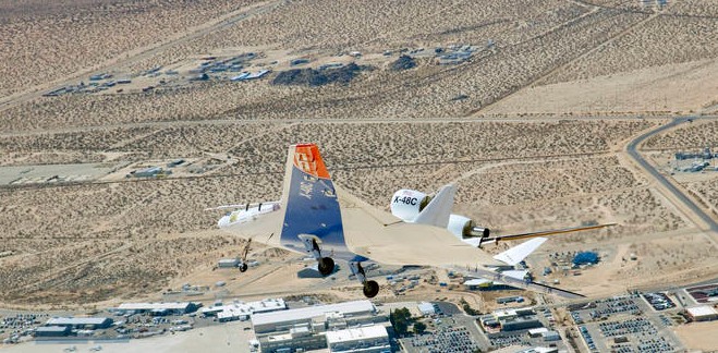 Die Boeing X-48 fliege ebenfalls bereits - als Modell.