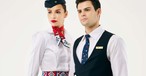 Neue Uniformen für das Air-Serbia-Personal: Das Design soll traditionelle serbische Symboliken aufnehmen.