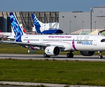 Der zweite Airbus A321 trägt das Kennzeichen F-WWBZ.