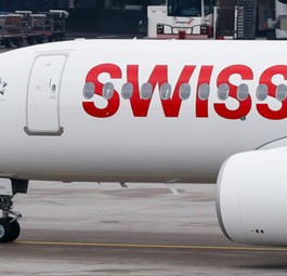 Airbus A220 von Swiss: Musste in Graz nach heftiger Rauchentwicklung notlanden.