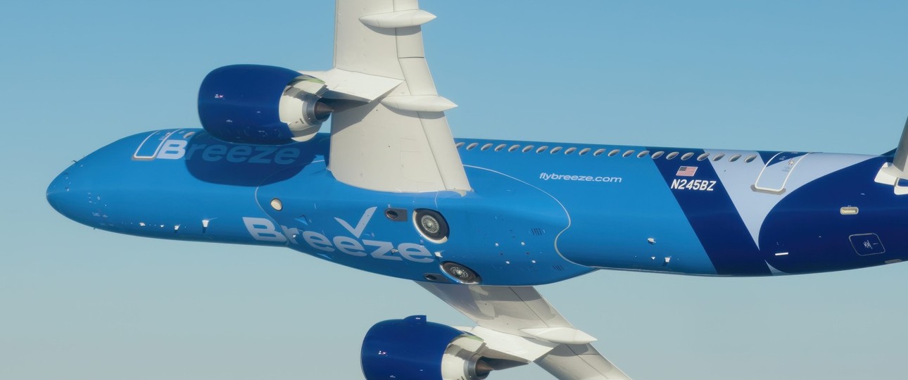 Airbus A220 von Breeze: Die Flotte könnte deutlich wachsen.