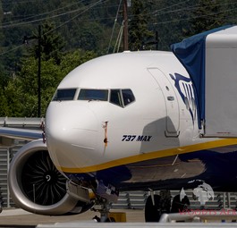 Der Schriftzug «737 Max», wie hier auf einem vor einigen Wochen produzierten Flugzeug zu sehen, ...