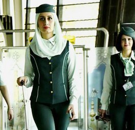 Flugbegleiterinnen von Iraqi Airways: Sie fliegen nun wieder nach London.