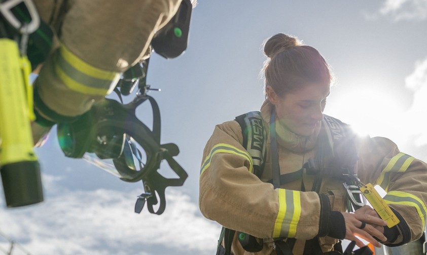 Flughafenfeuerwehrleute in Australien: Sorgen sich um die Sicherheit.