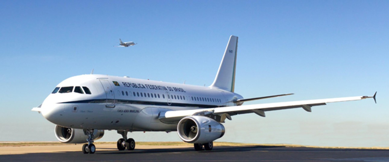 Der Airbus A319CJ der brasilianischen Regierung: Größere Reichweite gesucht.