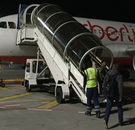 Flug AB8574 vor dem Start: Zum letzten Mal flog Air Berlin nach Zürich.