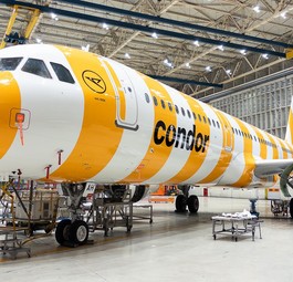 Airbus A321 mit dem Kennzeichen D-AIAH: Condors neuster Flottenzugang.