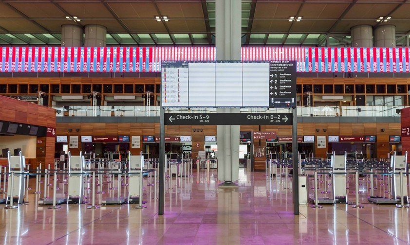 Check-in am BER bei der Eröffnung: So leer ist es aktuell nicht.