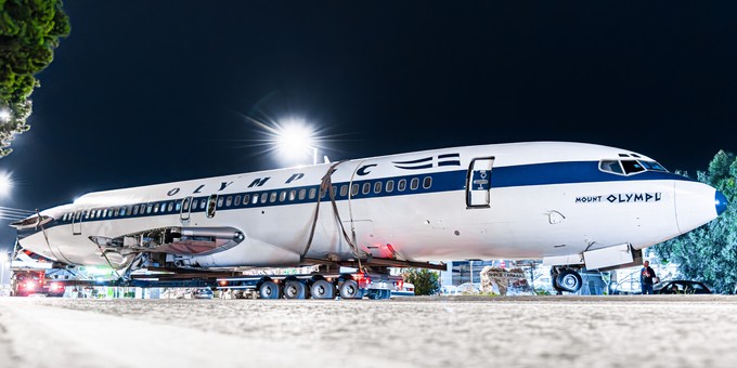 Der Jet wurde 1968 an an Olympic Airways ausgeliefert , ...