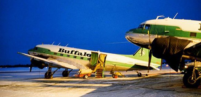 Buffalo-Airways-Flieger: Müssen am Boden bleiben. Auf den kommenden Seiten sehen Sie weitere Impressionen der speziellen Fluglinie...