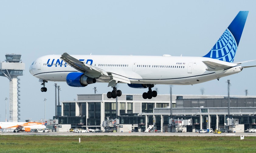 United-Jet beim Start der Washington-BER-Route im Mai: Mehr als nur eine Winterpause.