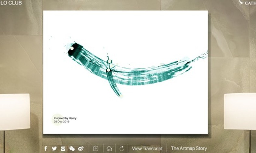 Beispiel einer Artmap: Sie erinnert an das Logo von Cathay Pacific.