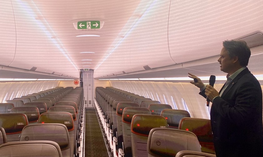 air canada airbus a220 airspace cabin