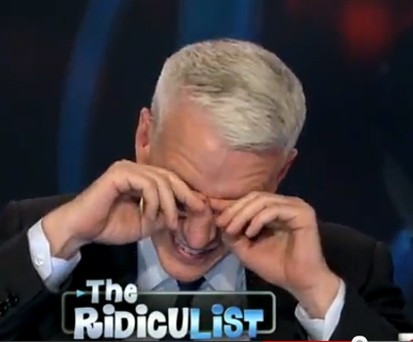 Moderator Anderson Cooper: Kann nicht mehr.