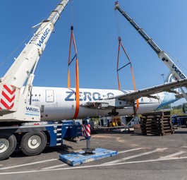 Airbus A300 Zero G am Flughafen Köln/Bonn: Die Zero-G wird nach zehn Jahren am Airport zerlegt.