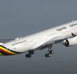 Einer der beiden Airbus A330-800 von Uganda Airlines: Die Fluglinie ...