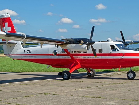 T-741: Die Twin Otter von Swisstopo ist vielbeschäftigt.