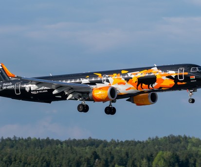 Embraer-Regionaljet von Belavia: Längere Reise nach Kaliningrad.