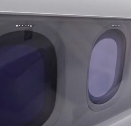 Ein Boeing-Video aus 2019/2020 zeigt, wie solche Fenster in der 777-9 aussehen könnten: