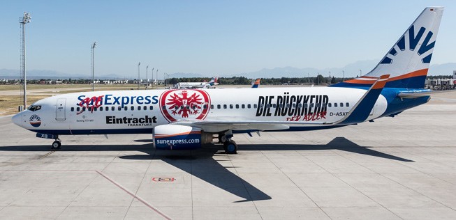 So sah der bisherige Eintracht-Flieger aus.