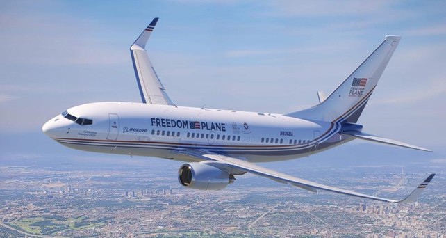 boeing 737 700 bbj freedom plane