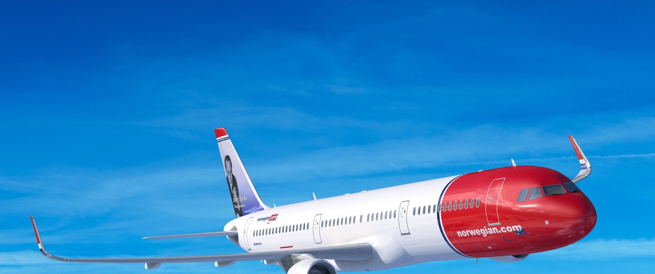 Airbus A321 LR in den Farben von Norwegian: Es ist unklar, ob die Airline je mit dem Flugzeugtyp fliegen wird.