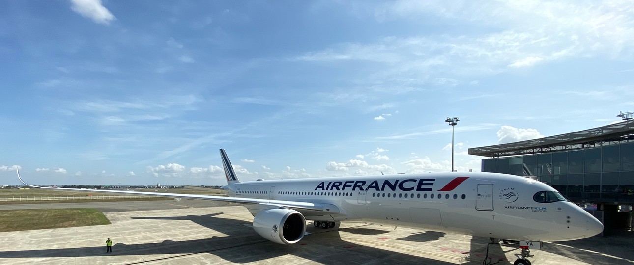 Voilà: Der erste Airbus A350 von Air France.