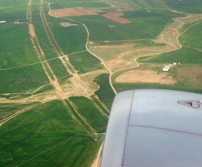 Abflug vom Flughafen Erbil, Irak.