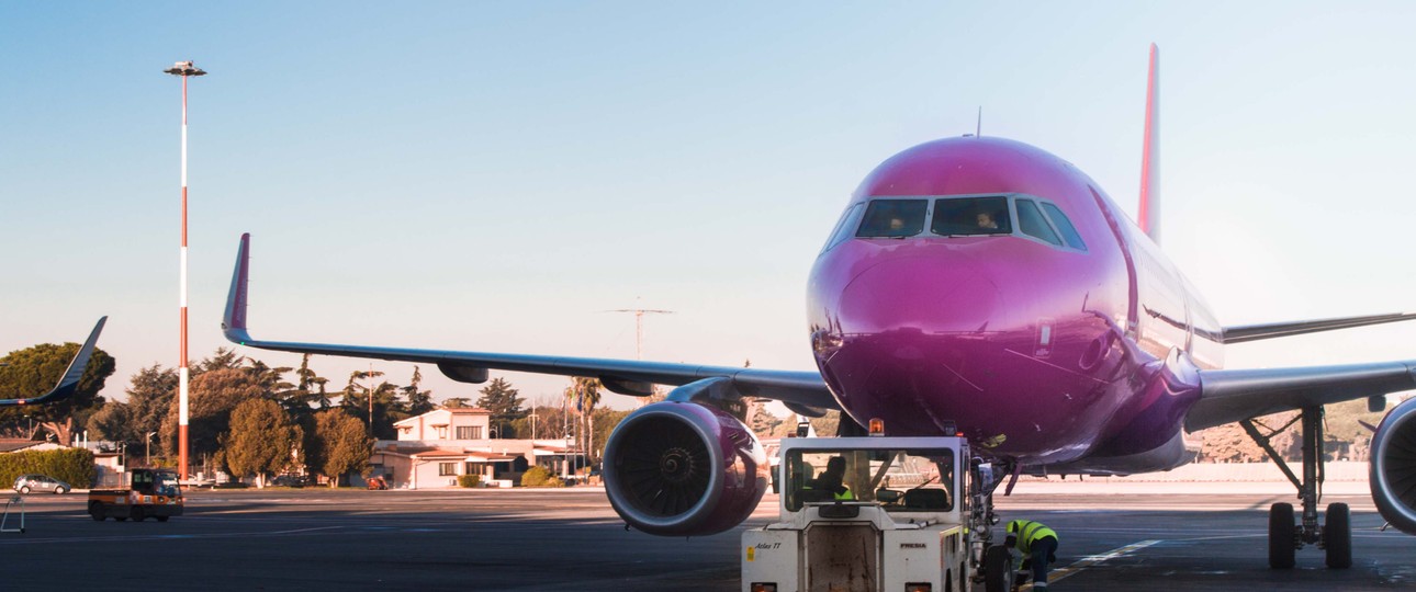 Flieger von Wizz Air: Ende in Frankfurt im kommenden Sommer.