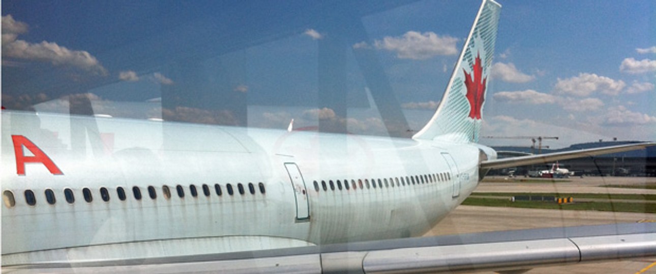 Betroffener Air-Canada-Jet: Der Flieger mit der Kennzeichnung C-GFUR musste zwei Mal umkehren.