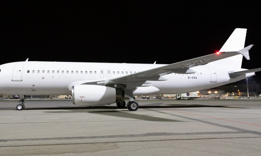 Der Airbus A320 mit dem Kennzeichen EI-GVA: Fliegt er bald für Leav Aviation?