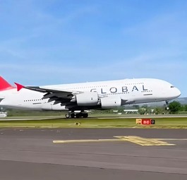 Die 9H-GLOBL hebt ab: Der erste FLug von Global Airlines