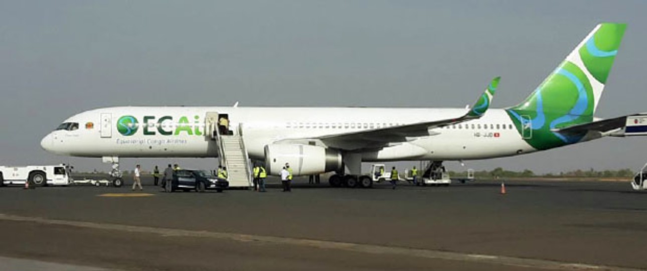 Eine Boeing 757-200 von Privatair: Sie fliegt für EC Air zwischen Brazzaville und Paris.