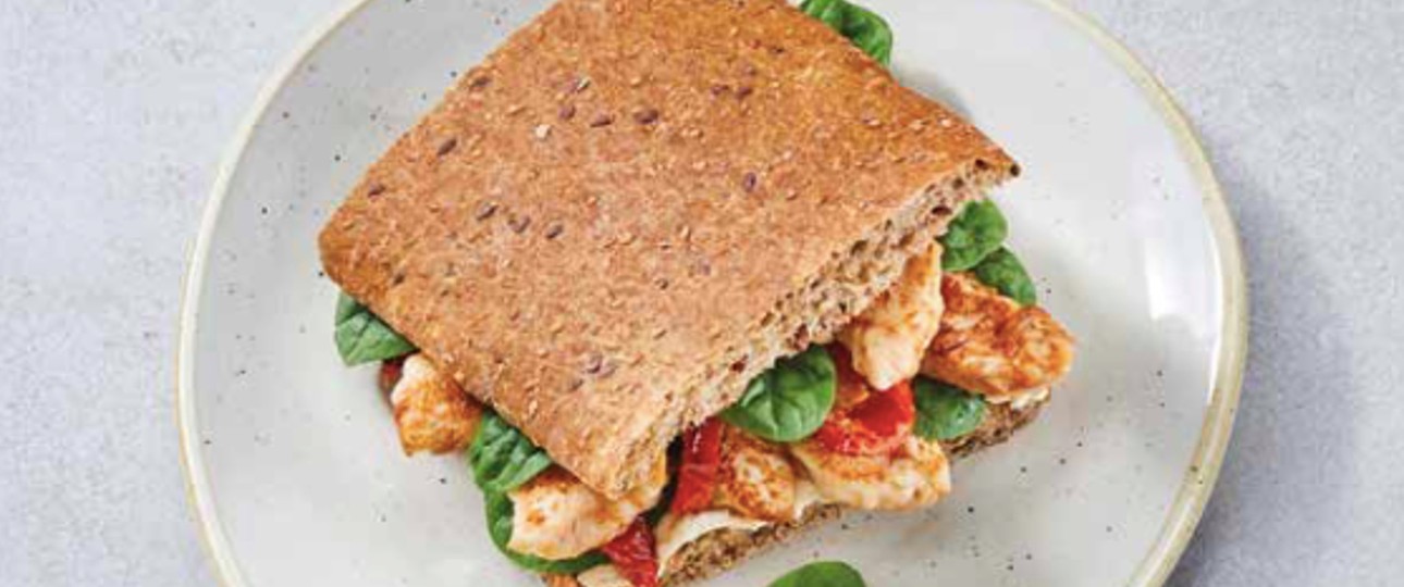 Chicken-Hummus-Sandwich aus dem Onboard-Delights-Angebot: Wird teurer.