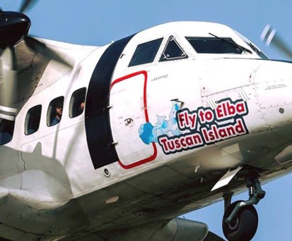 Let L-410 von Silver Air: Es geht wieder nach Elba.