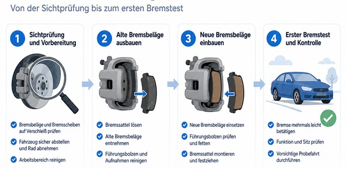 Von der Sichtprüfung bis zum ersten Bremstest