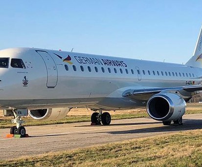 Bisher besteht die Flotte von German Airways aus Embraer E190.