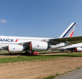 Air France nimmt sie nicht wieder in Betrieb. Ihre Airbus A380 stehen in Tarbes.