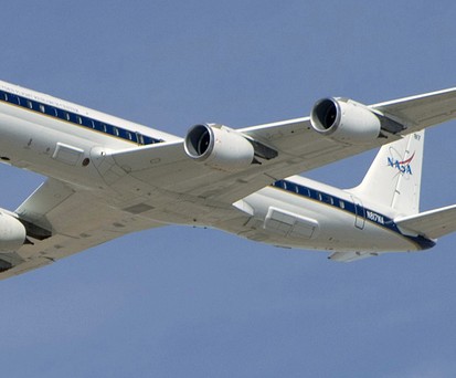 Die Douglas DC-8 der Nasa: Das fliegende Labor hat ausgedient.