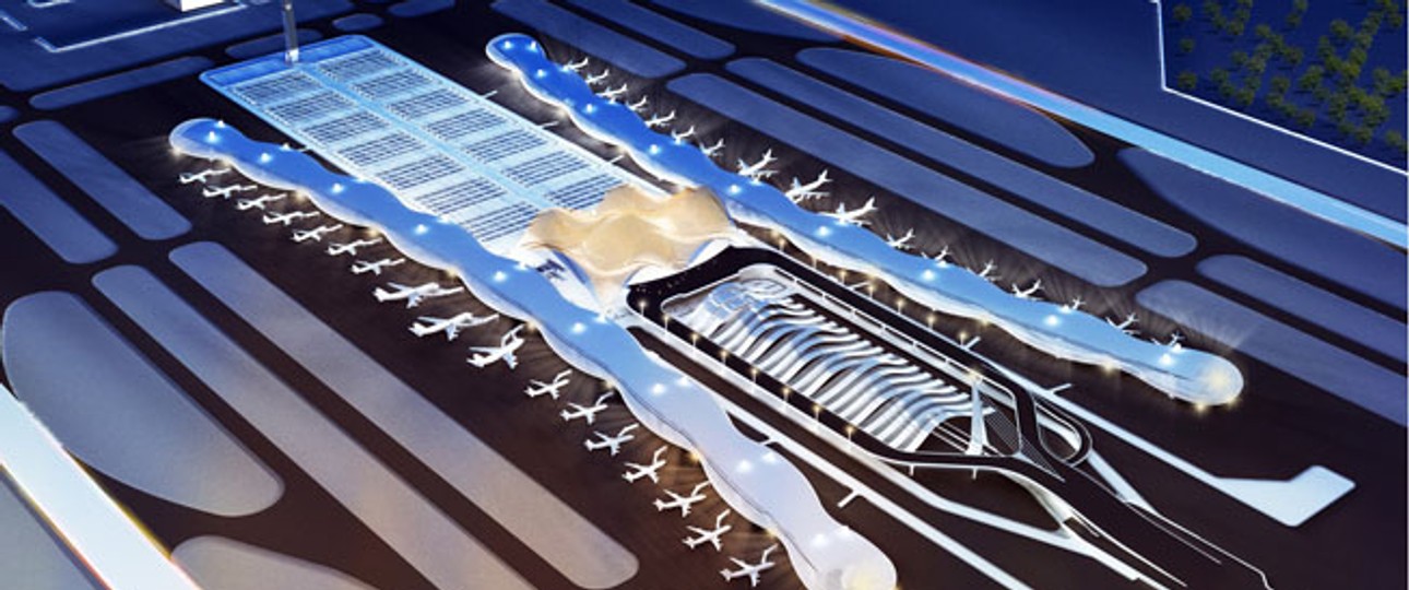 Modellvorschlag eines Architekten: Der Navi Mumbai International Airport soll den alten Flughafen entlasten.