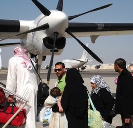 Fokker 50 von Palestinian Airlines: Die Fluglinie ist in einer schwierigen Lage.