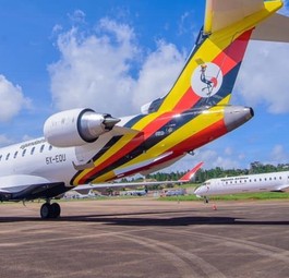 Uganda Airlines: Die Fluggesellschaft fiel auf Betrüger rein.
