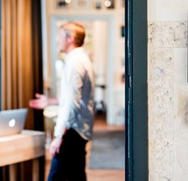 Trendiger Arbeitsort: Die Lounge von SAS in Stockholms Geschäftszentrum.