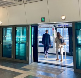 Skyline-Bahn in Frankfurt: Erstmal außer Betrieb. 
