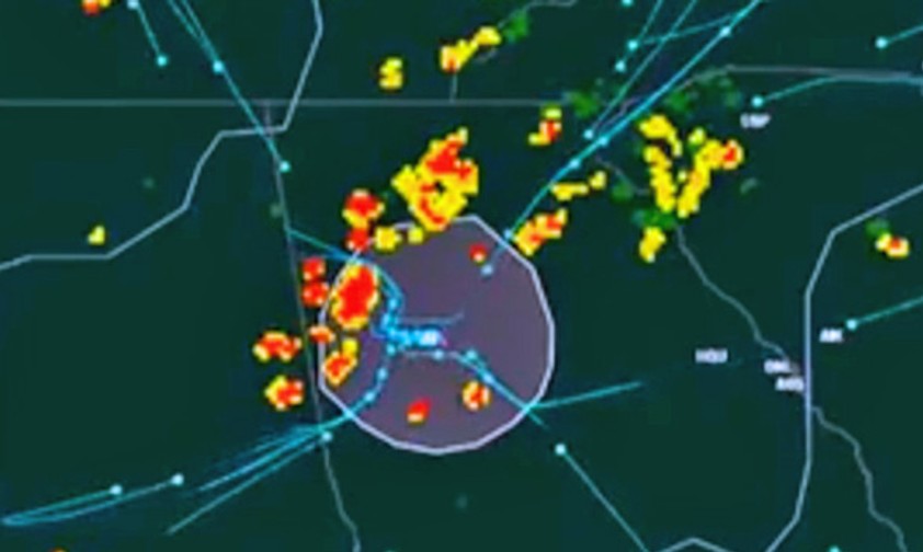 Wenn der Sturm auf einen Flughafen trifft