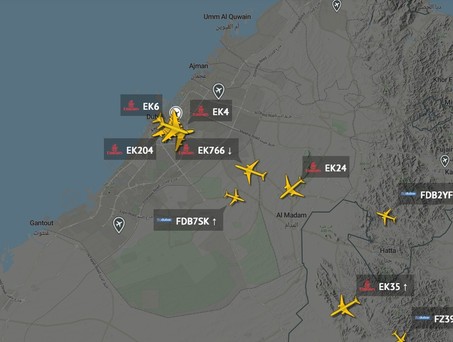 Flughafen Dubai International: Betrieb wieder aufgenommen.