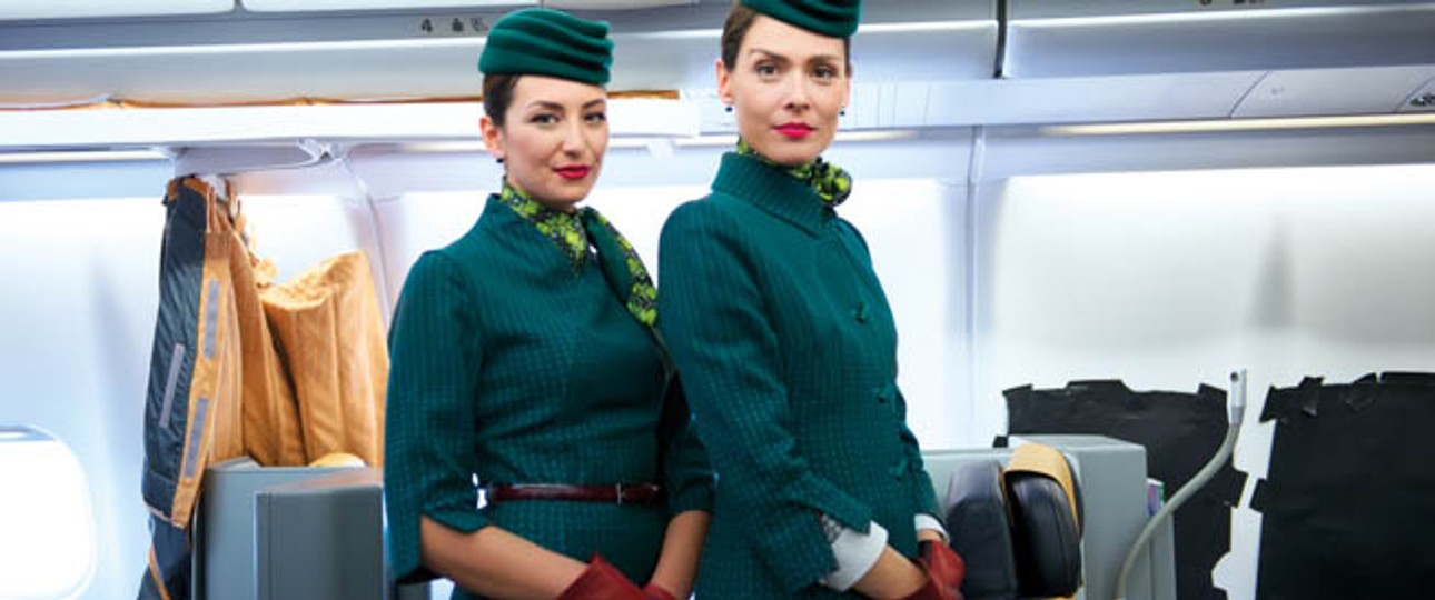 Die aktuellen Uniformen von Alitalia: Ettore Bilotta schuf sie 2016.