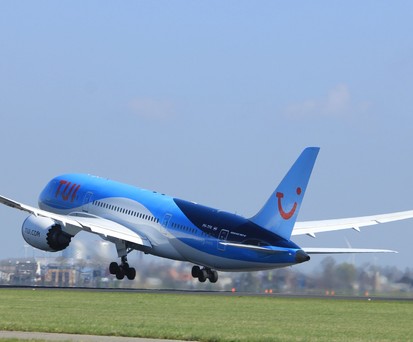 Boeing 787-8 von Tui: Ein Dreamliner musste am 29.Juni unplanmäßig in Stansted landen.